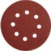 Brúsny papier 125 mm P40 s otvormi 5 ks suchý zips - YT-83451