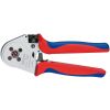 Štvor-tŕňové Krimpovacie kliešte pre sústružené kontakty chrómované 230mm - 975265