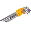 Sada predĺžených TORX kľúčov s otvorom 9 ks - HT260910