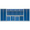 Kvalitný PROFI BLUE dielenský nábytok - 4535 x 2000 x 495 mm - MTGS1300A2
