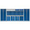 Kvalitný PROFI BLUE dielenský nábytok - 4535 x 2000 x 495 mm - MTGS1300AA1