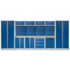 Kvalitný PROFI BLUE dielenský nábytok - 4535 x 2000 x 495 mm - MTGS1300AA2