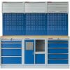 Zostava 6 ks PROFI BLUE dielenského nábytku 2040 x 495 x 2000 mm - MTGS1301RRRDD