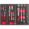 Profesionálna gola sada 1/2”, 3/8” a 1/4” vo výplni, 62 ks