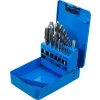 Závitníky M3 - M12 a vrtáky 2,5 - 10,2 mm, 15 ks - B1987