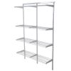 Závesný drôtený regál, 4 police, 1200 x 300 x 1800 mm