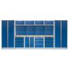 Kvalitný PROFI BLUE dielenský nábytok - 4535 x 2000 x 495 mm - MTGS1300AE
