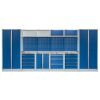 Kvalitný PROFI BLUE dielenský nábytok - 4535 x 2000 x 495 mm - MTGS1300AM
