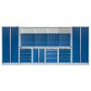Kvalitný PROFI BLUE dielenský nábytok - 4535 x 2000 x 495 mm - MTGS1300AO