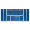 Kvalitný PROFI BLUE dielenský nábytok - 4535 x 2000 x 495 mm - MTGS1300AP
