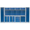 Kvalitný PROFI BLUE dielenský nábytok 3920 x 495 x 2000 mm - MTGS1300BB8