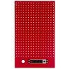 Dierovaná závesná doska s el. zásuvkou 614,5x1052x24 mm PROFI RED - RWGB1324K
