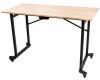 Pojazdný skladací stôl do dielne, 1400 x 650 x 900 mm, nosnosť 150 kg