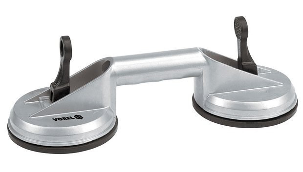 E-shop Držadlo podtlakové na sklo 115 mm x 2 do 70 kg Al - TO-05312