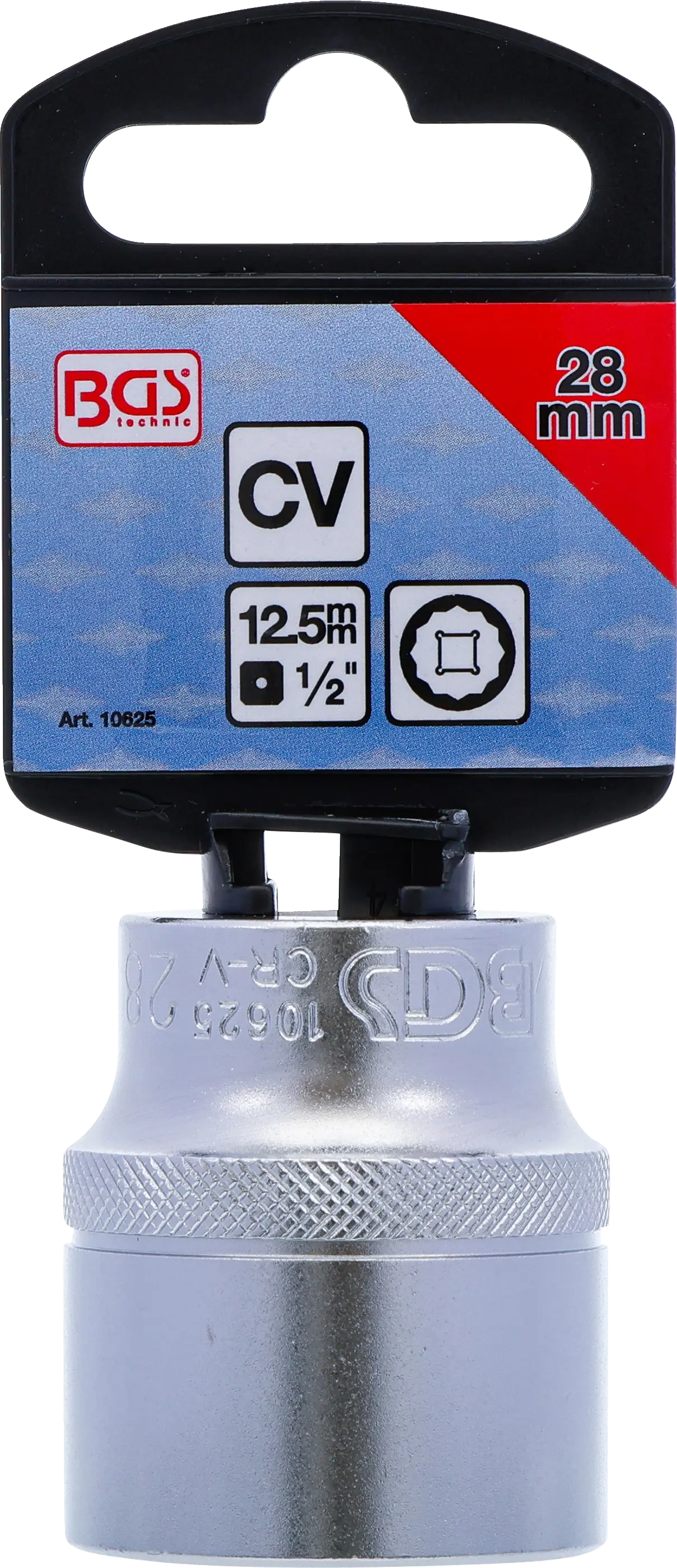 Balenie s etiketou nástrčného kľúča BGS 28 mm Balenie s etiketou nástrčného kľúča BGS 28 mm