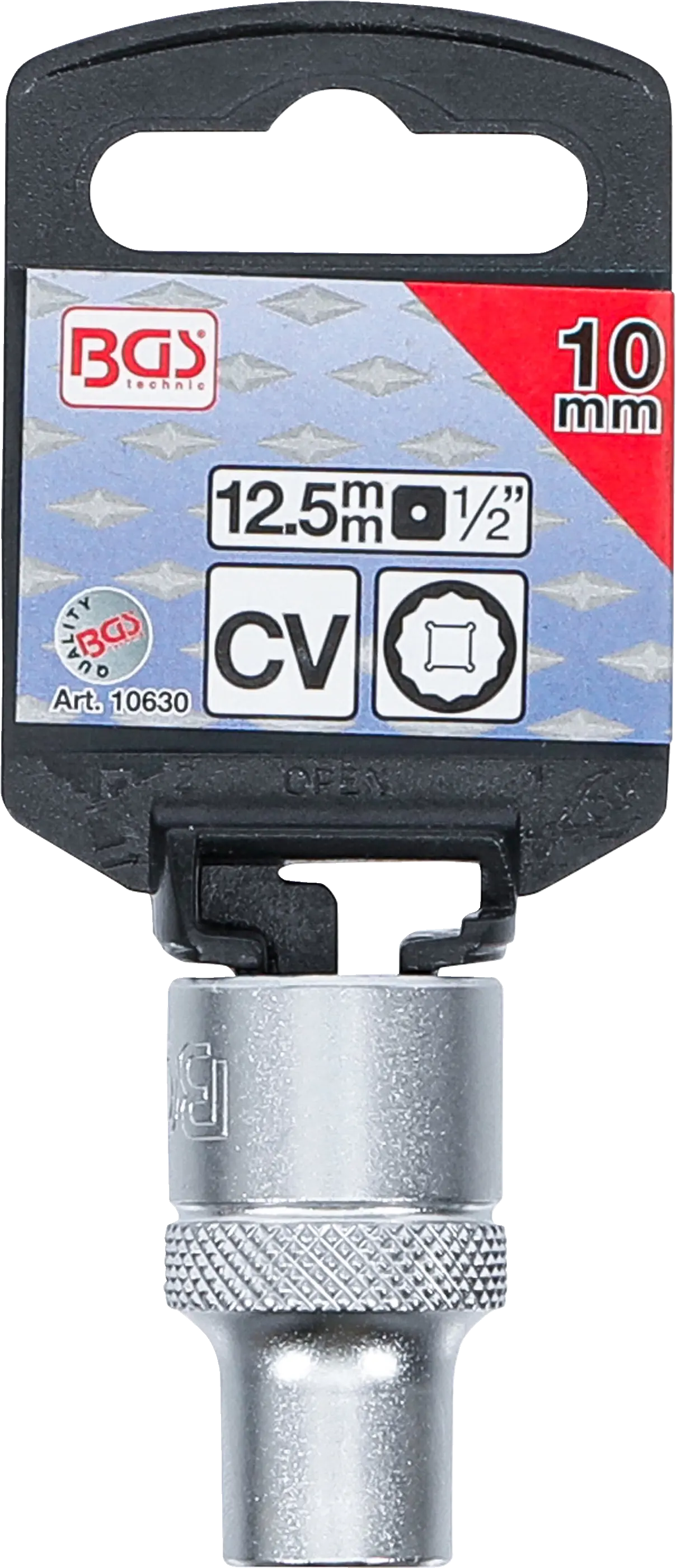 Balenie s etiketou nástrčného kľúča BGS 10 mm Balenie s etiketou nástrčného kľúča BGS 10 mm