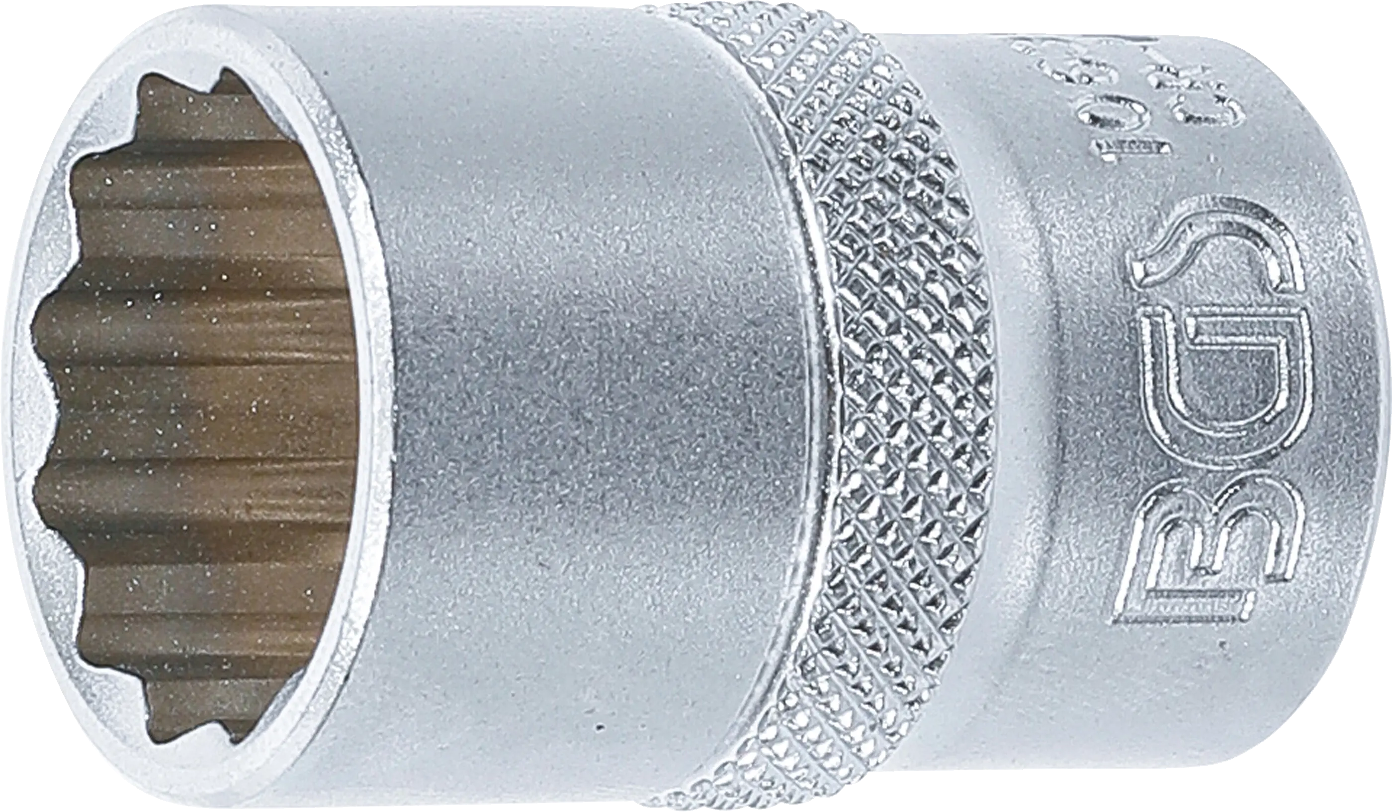 Vnútorný nástrčný kľúč BGS, dvanásťhranný, 19 mm, B10639 Vnútorný nástrčný kľúč BGS dvanásťhranný 19 mm s vrúbkovaním