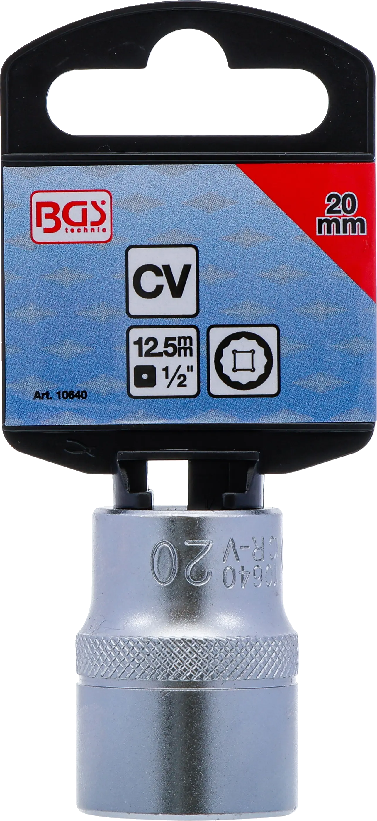 Balenie s etiketou nástrčného kľúča BGS 20 mm Balenie s etiketou nástrčného kľúča BGS 20 mm