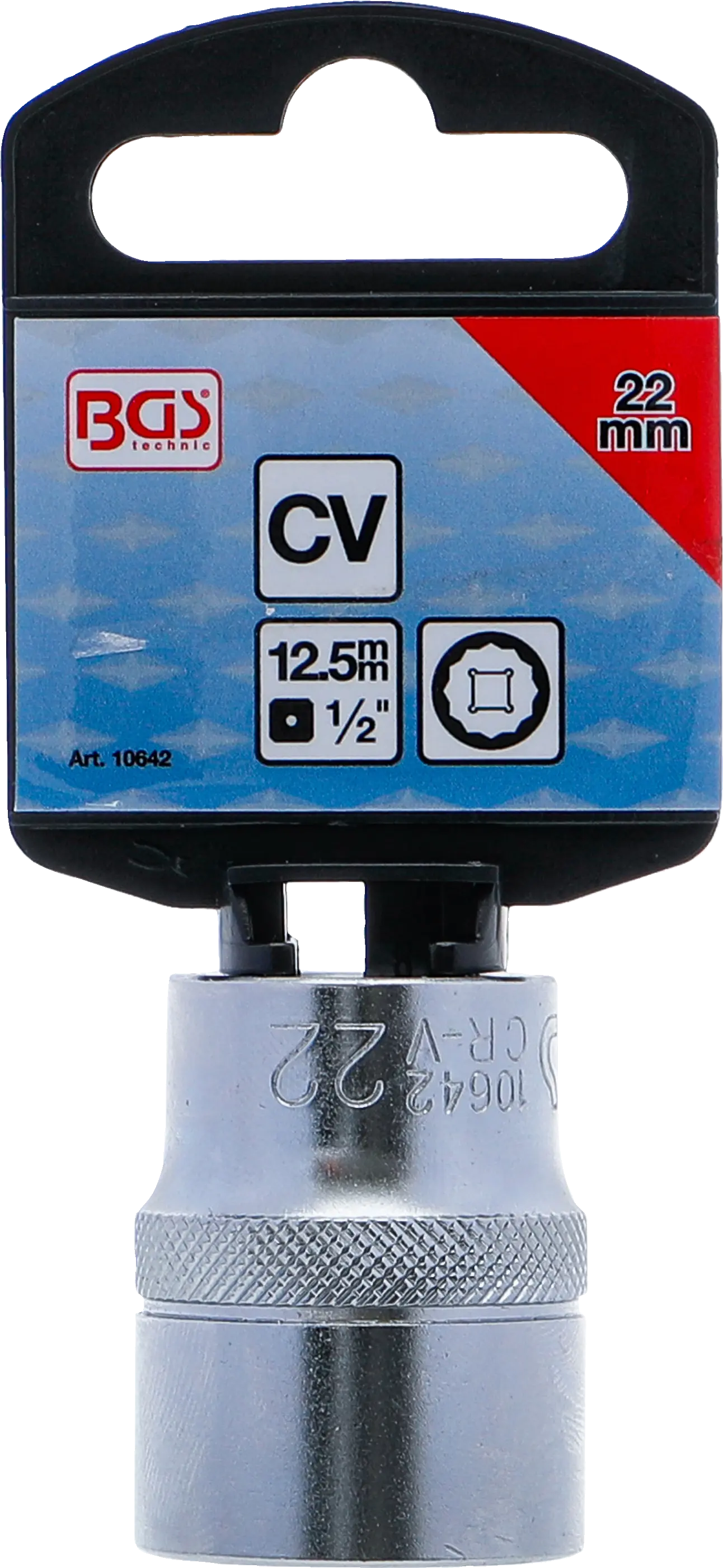 Balenie s etiketou nástrčného kľúča BGS 22 mm Balenie s etiketou nástrčného kľúča BGS 22 mm