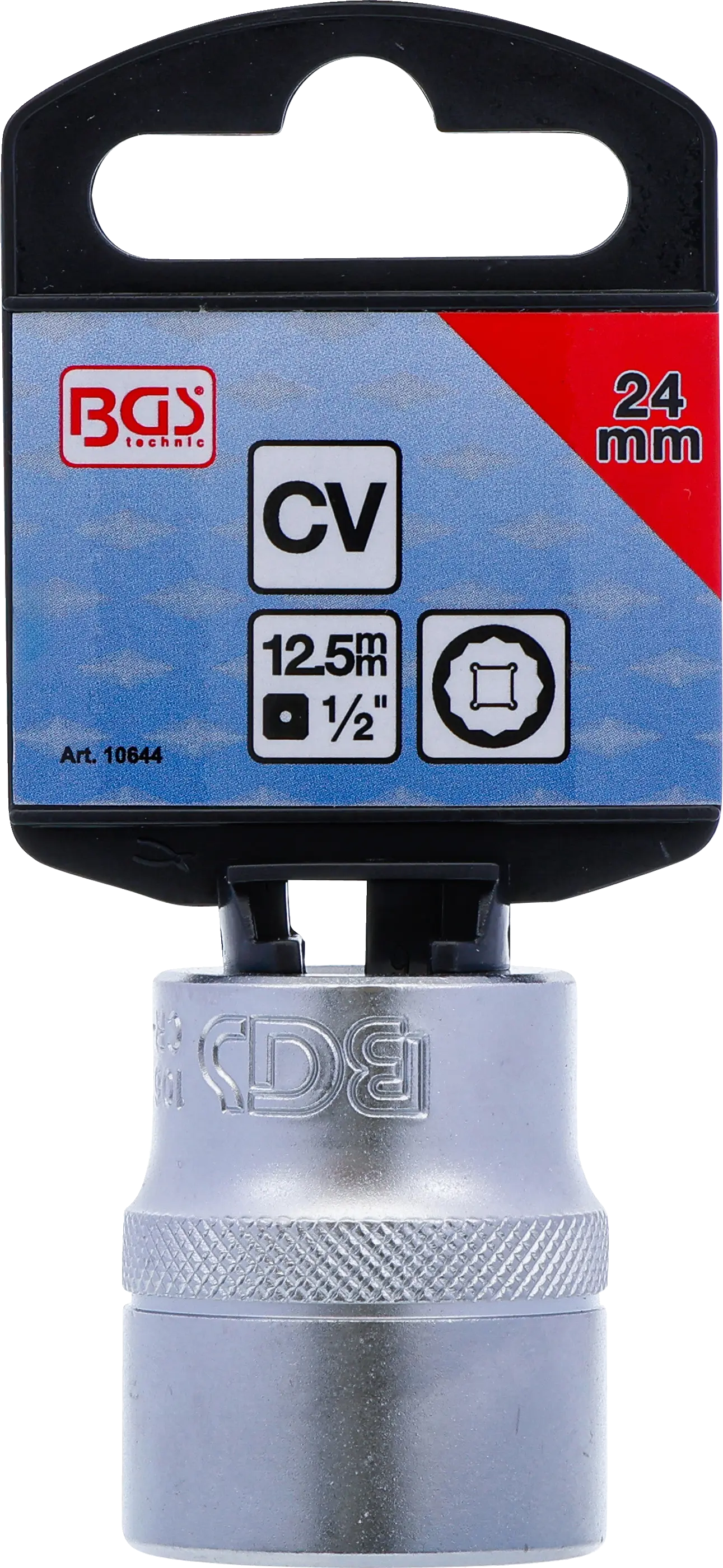 Balenie s etiketou nástrčného kľúča BGS 24 mm Balenie s etiketou nástrčného kľúča BGS 24 mm