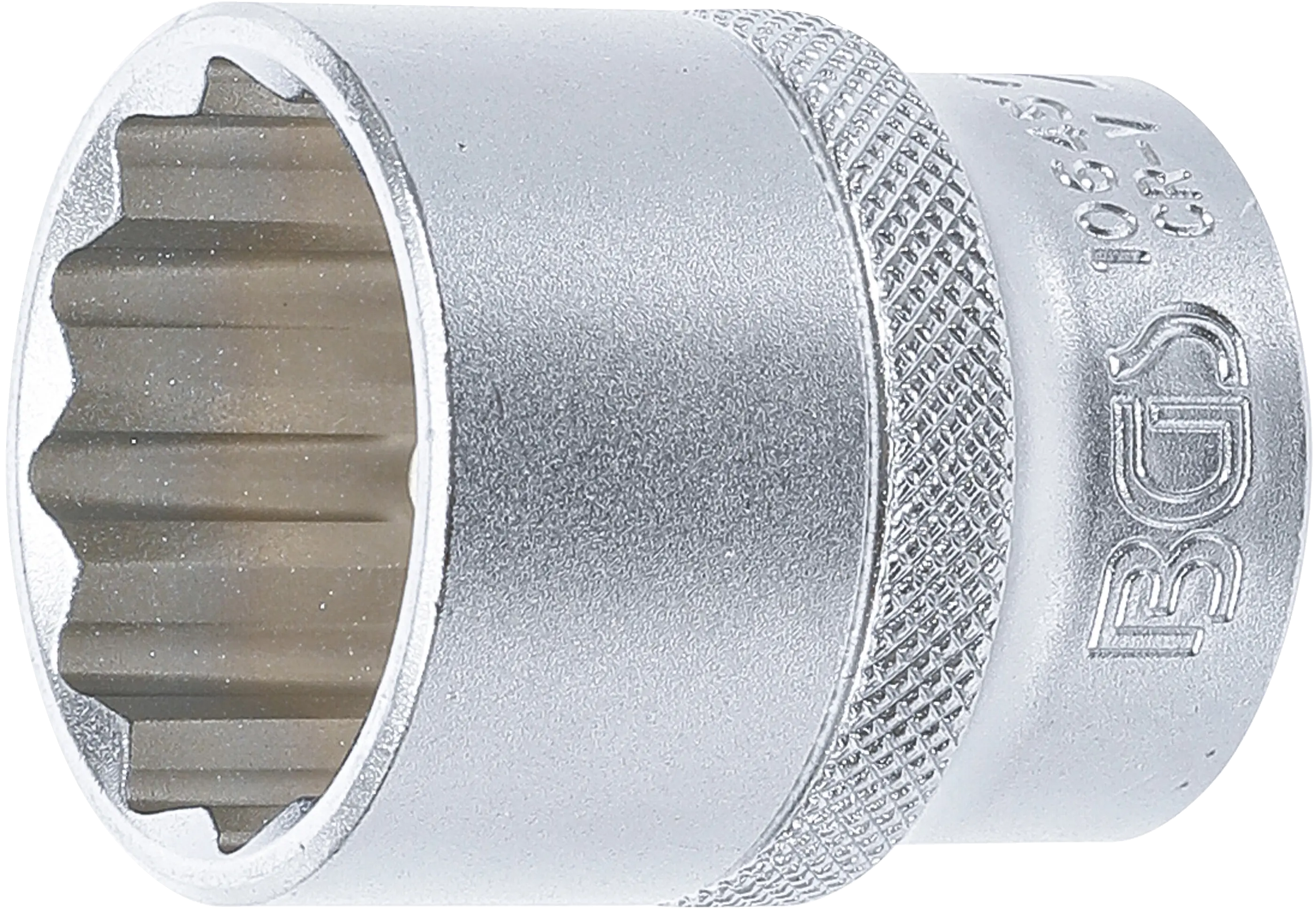 Vnútorný nástrčný kľúč BGS, dvanásťhranný, 27 mm, B10645 Vnútorný nástrčný kľúč BGS dvanásťhranný 27 mm s vrúbkovaním