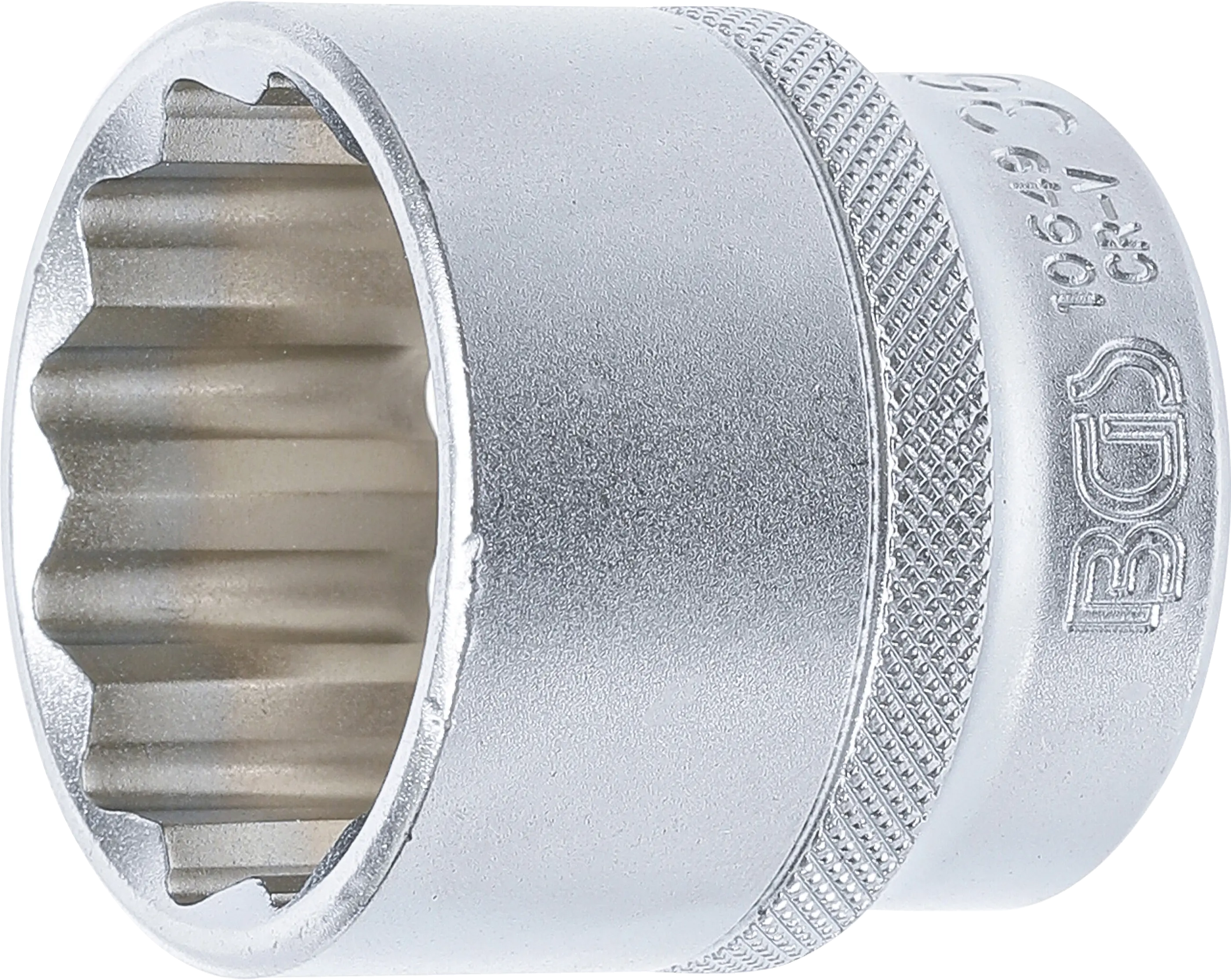 Vnútorný nástrčný kľúč BGS, dvanásťhranný, 36 mm, B10649 Vnútorný nástrčný kľúč BGS dvanásťhranný 36 mm s vrúbkovaním
