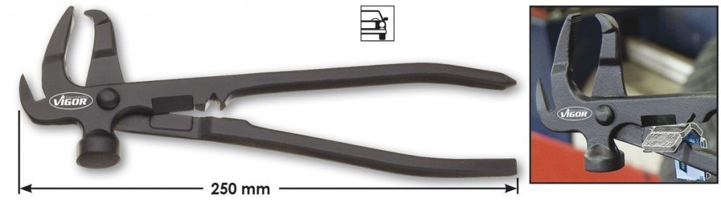 E-shop Kliešte na závažia kolies 250mm VIGOR - V1657