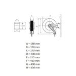 Samonavíjací bubon s hadicou na vodu a ľahké oleje, 10 m - F10290