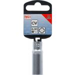 Nástrčná hlavica BGS 1/4, 12 mm predĺžená v závesnom obale s označením rozmerov – B10512