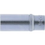 Bočný detail predĺženej nástrčnej hlavice BGS 1/4, 14 mm – B10514