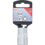 Nástrčný kľúč BGS 17 mm v balení s etiketou a označením CV a 1/2 – B10637
