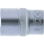 Bočný pohľad na nástrčný kľúč 1/2, 18 mm s matným chrómovaným povrchom – B10638