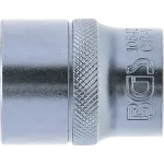 Bočný pohľad na nástrčný kľúč 1/2, 22 mm s matným chrómovaným povrchom – B10642