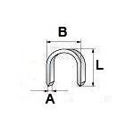Guľaté svorky - 1000 ks - dĺžka 12 mm - LIAGNRA12