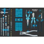 Račňa, bity a kliešte v penovej výplni do dielenského vozíka Hazet 176N - HA270774