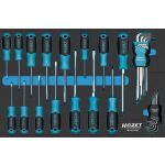 Sada skrutkovačov, torx a imbus kľúčov vo výplni do dielenského vozíka - HA270774