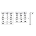 Imbusové kľúče - L= 74mm, 81 mm, 88mm, 95mm, 109mm, 121mm, 135mm, 157mm, 174mm - YT-0500