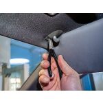 Ploché kliešte Hazet 1816K-1 pri manipulácii so slnečnou clonou v interiéri vozidla VAG - HA232949