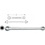 Obojstranný prstencový kľúč TORX®  609-E20XE24 Hazet - HA024698
