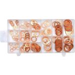 Podložky těsnící měděné sada 150ks