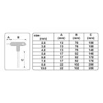 Sada šroubováky T imbus 8 ks 2,5 - 10 mm