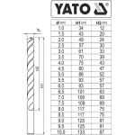 Sada vrtáků na kov 19ks HSS-COBALT 1-10mm