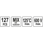 Bužírky smršťovací sada 127 ks - YT-06866