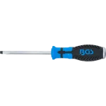 Plochý skrutkovač SL6, 100 mm s dvojkomponentnou protišmykovou rukoväťou BGS – B4904