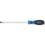 Plochý skrutkovač SL10, 200 mm s dvojkomponentnou protišmykovou rukoväťou BGS – B4906