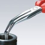 Pologuľaté kliešte s britmi chrómované 200 mm - 2615200T