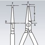 Presné rovné ploché kliešte na elektroniku 135 mm - 3412130