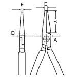 Úchopovej kliešte pre elektroniku potiahnuté plastom 115mm - 3531115