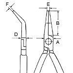Zahnuté polkruhové kliešte na elektroniku - 3582145