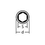 Nástrčný kľúč 22 mm s vnútorným šesťhranom 1/2